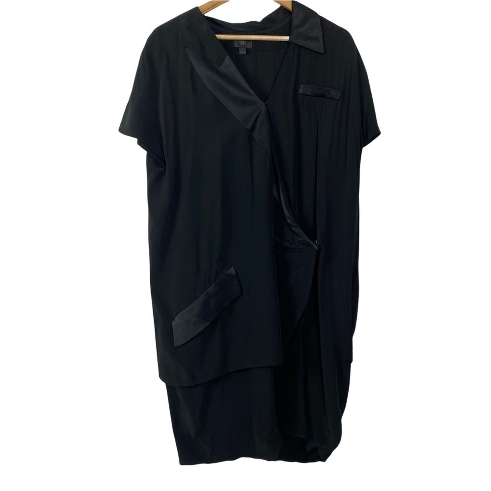 BR Banana republic dress black lagen look dress layered size 12 casual dress - Picture 2 of 11